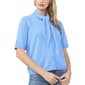 Womens Cece Short Sleeve Ascot Tie Neck Button Front Cardigan - image 1