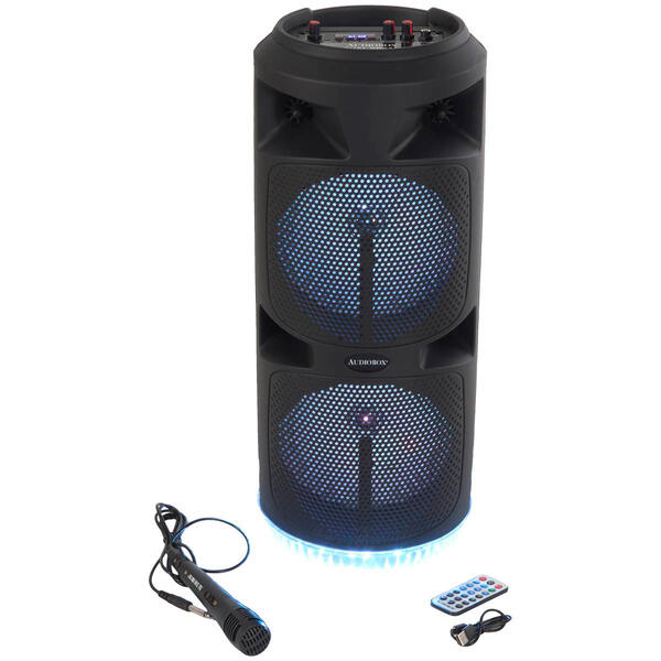 Audiobox Twin 8 Inch Party Speakers with Led Base - image 