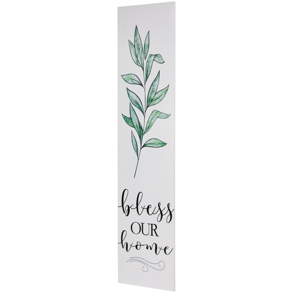 Northlight 36in. Bless Our Home Wooden Porch Board Sign