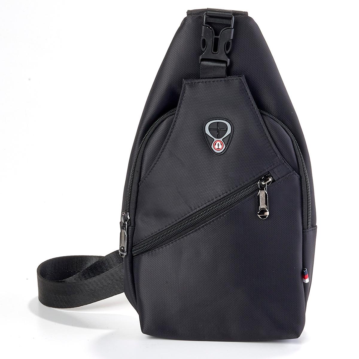Mens Black Sling Backpack