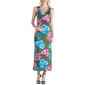 Womens 24/7 Comfort Apparel Floral Racerback Maternity Dress - image 1