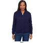 Womens Alfred Dunner Chenille Zip Front Lurex Cardigan - image 6