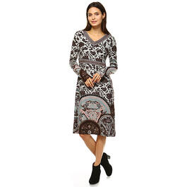 Womens White Mark Naarah Embroidered Sweater Dress