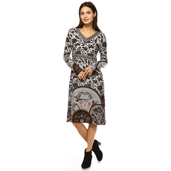 Womens White Mark Naarah Embroidered Sweater Dress - image 