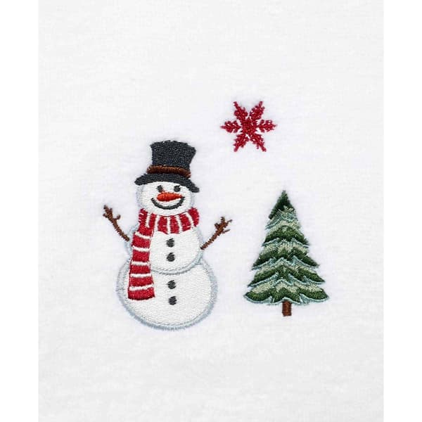 Avanti Winter Snowman 2pk Embroidered Towel Collection