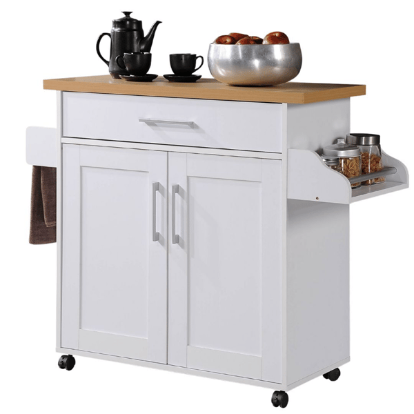 L''Baiet Kitchen Island Storage Cart with Spice Rack - image 