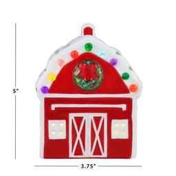 Mr. Christmas 5in. Nostalgic Ceramic Village Barn