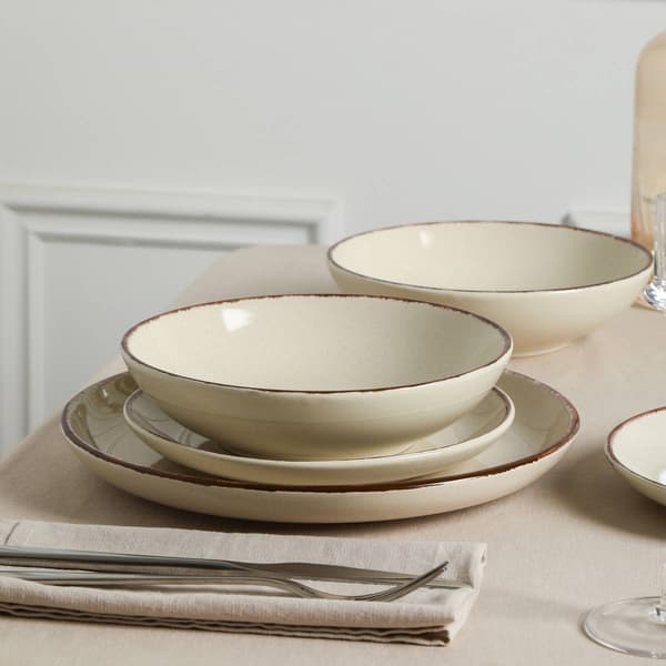 Earth & Clay Heath 12-Piece Stoneware Dinnerware Set