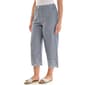 Petite Zac & Rachel Embroidered Scallop Hem Wide Leg Capris - image 3