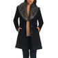 Womens Details Faux Wool Jacket w/Faux Fur Collar - image 1