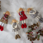 Northlight Set of 4 Standing Angel Sisters Christmas Decor 9in. - image 1