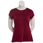 Juniors Plus Derek Heart Short Sleeve Crew Neck Tee - image 1