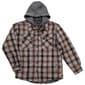 Mens Smith''s Sherpa Lined Flannel Shirt Jacket - Taupe/Brown - image 1