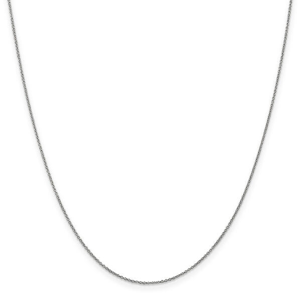 Gold Classics&#40;tm&#41; 10kt. White Gold 0.9mm Chain Necklace - image 
