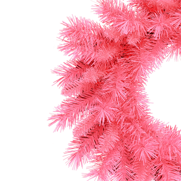 Puleo International 9ft. Pink Round Valley Pine Garland