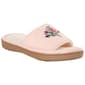 Womens Isotoner Floral Embroidered Slide Slippers - image 1