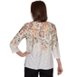 Womens Alfred Dunner Classics 3/4 Sleeve Autumn Leaves Blouse - image 2
