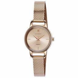 Womens Citizen(R) Rose-Gold Plated Mesh Bracelet Watch - EZ7003-51X