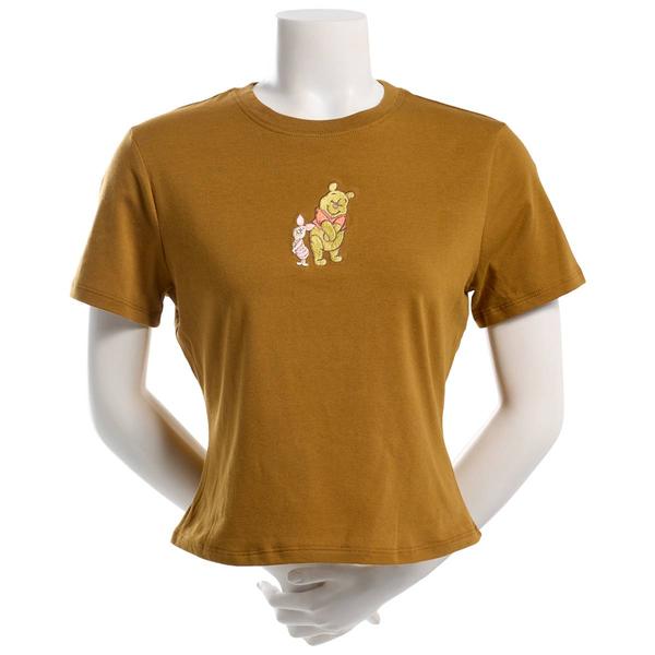 Juniors Hybrid Embroidered Pooh & Piglet Baby Tee