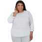 Plus Size Alfred Dunner Weekend Warrior 3/4 Sleeve Stripe Blouse - image 1
