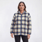 Womens Mountain Ridge Long Sleeve Plaid Sherpa Jacket - image 1