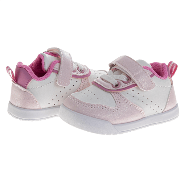 Toddler Girls Josmo® Pink Hook & Loop Fashion Sneakers