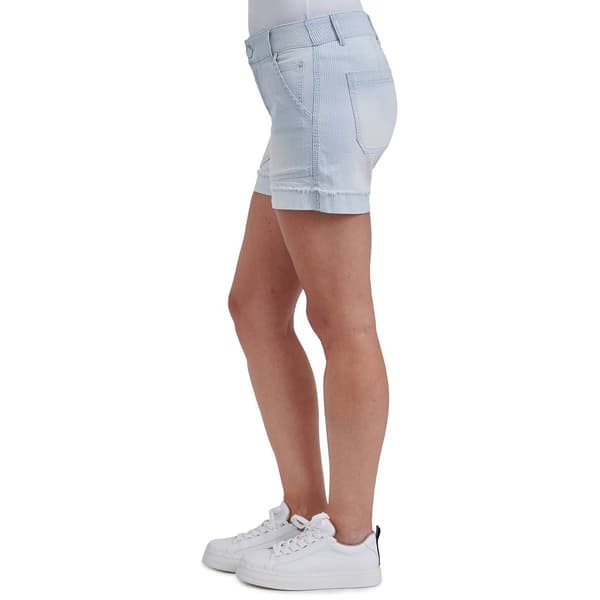 Womens Democracy "Ab"solution® High Rise Denim Stripe Shorts