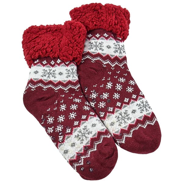 Womens Ella & Joy Sherpa Lined Lounge Socks