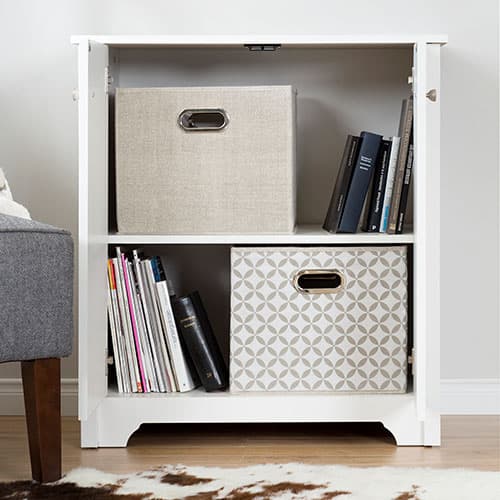 South Shore Vito 2-Door Storage Cabinet - White