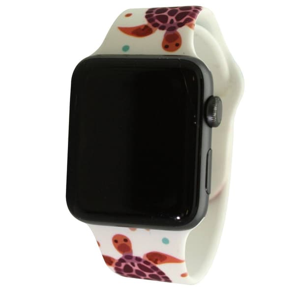Womens Olivia Pratt(tm) Apple Watch Band - 8844-TURTLESANDCORAL - image 