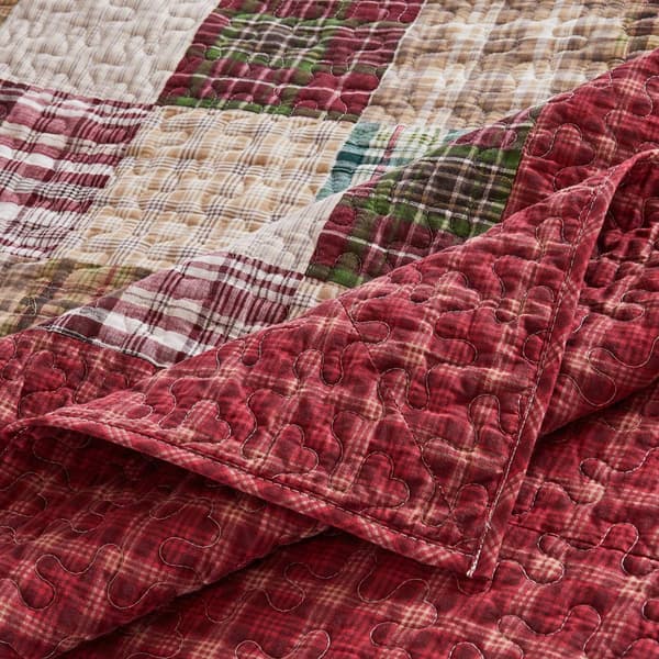 Greenland Home Fashions™ Oxford Plaid Reversible Bedspread Set