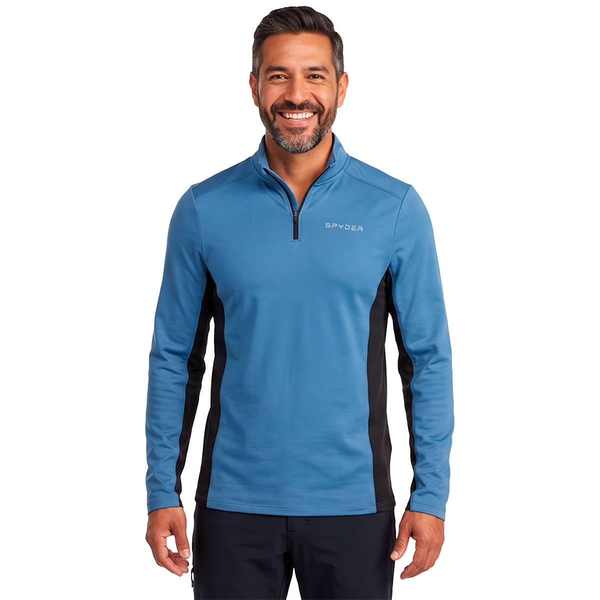 Mens Spyder Mens 1/4 Zip Jersey - Elemental Blue