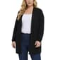 Plus Size NY Collection Long Sleeve Solid Cardigan w/Pockets - image 1