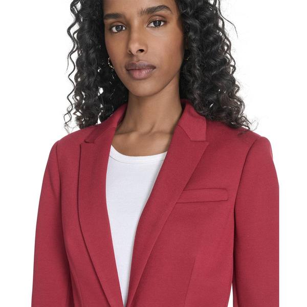 Womens Tommy Hilfiger Long Sleeve One Button Blazer