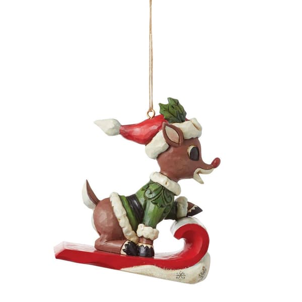 Jim Shore Dated 2024 Sledding Rudolph Ornament