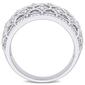 Sterling Silver 1/10ct Diamond Wide Band Eternity Ring - image 5