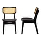 Baxton Studio Tafari Wood & Rattan 2pc. Dining Chair Set - image 3