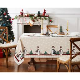 Avanti Country Snowman Holiday Tablecloth