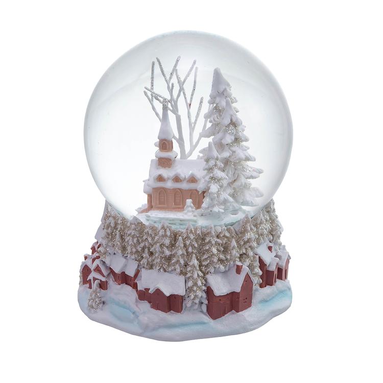 Kurt S. Adler Musical Church Snowglobe