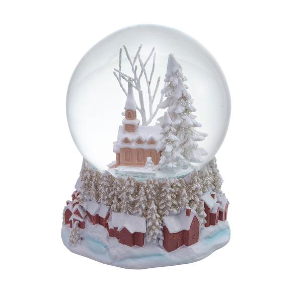 Kurt S. Adler Musical Church Snowglobe