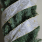 Northlight Gold & White Snowflake Printed Christmas Wired Ribbon - image 3