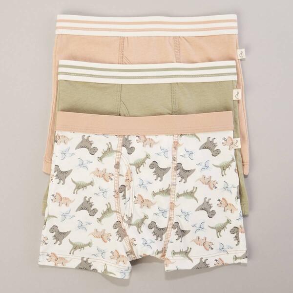 Toddler Boy Poppy & Clay 3pk. Dino Boxer Briefs - image 