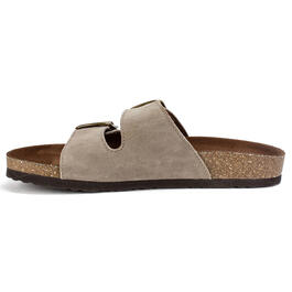 Womens White Mountain Helga Suede Footbed Sandals