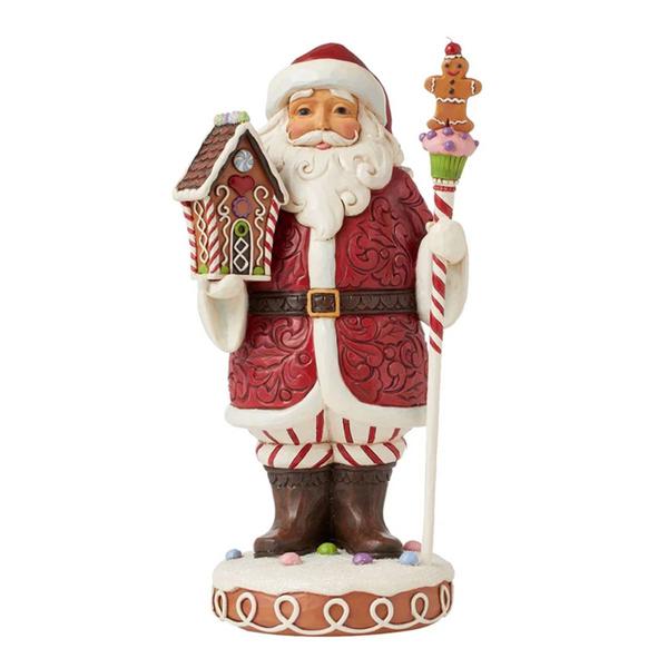 Enesco Gingerbread Santa Figure - image 