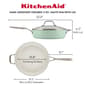 KitchenAid 5qt.Hard Anodized Ceramic Nonstick Saut&#233; Pan with Lid - image 5