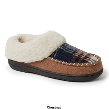 Womens Dearfoams Elaine Wool Blend Moccasin Slippers Boscov s