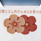VCNY Home  Floral Shape Die Cut Outdoor Coir Doormat - image 2