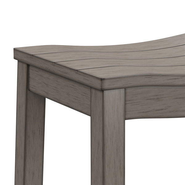 HH2 Home Fiddler Backless Counter Height Stool with Saddle Seat