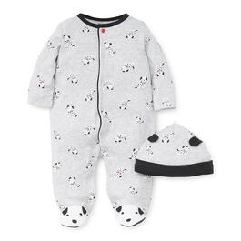 Baby Boy (NB-9M) Little Me Dalmatian Footie Sleeper with Hat