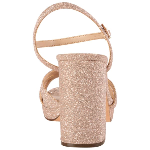 Womens Nina Selma Block Heel Glitter Sandals